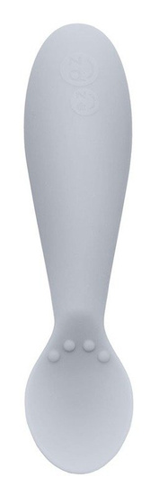 EZPZ Silikonowa łyżeczka Tiny Spoon 2 szt. pastelowa szarość, 6 m+