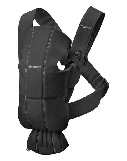 BABYBJORN MINI Cotton – nosidełko, Czarny