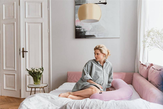 Poduszka ciążowa Organic kolor: piwonia, POOFI