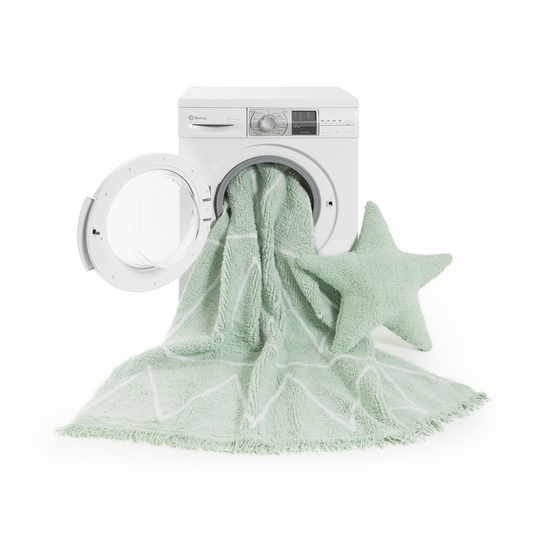 Dywan do prania w pralce Hippy Mint, Lorena Canals 120 x 160 cm