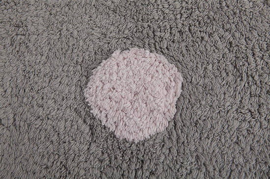 Dywan bawełniany do prania w pralce Topos Tricolor Grey Rosa/Pink, Lorena Canals  120 x 160 cm