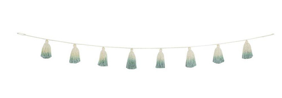 Lorena Canals Girlanda Pom Pom Tie-Dye Vintage Blue