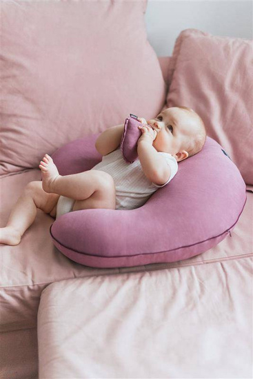 Pokrowiec na poduszkę do karmienia Organic kolor: dusty blue, POOFI