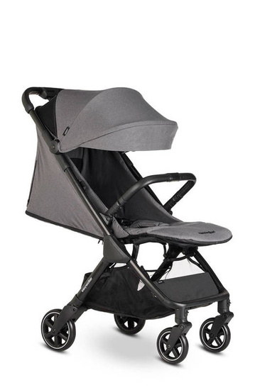 Easywalker Jackey Kompaktowy, samoskładający się wózek spacerowy z torbą transportową Marble Grey