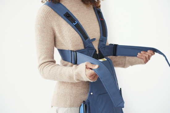 BABYBJORN MINI 3D Jersey – nosidełko, Niebieski