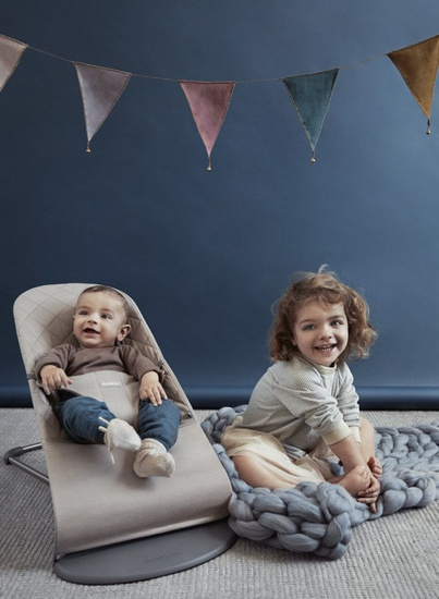 BABYBJORN - leżaczek BALANCE BLISS - Piaskowy szary