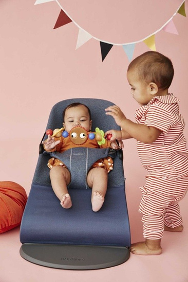 BABYBJORN - leżaczek BLISS 3D Jersey - Niebieski