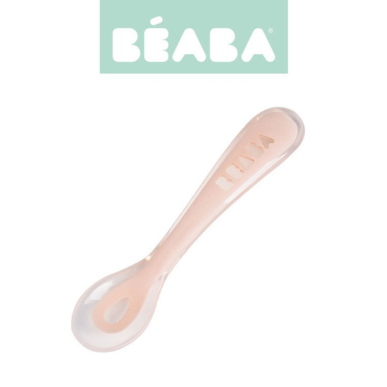 Beaba Łyżeczka silikonowa 8m+ pink