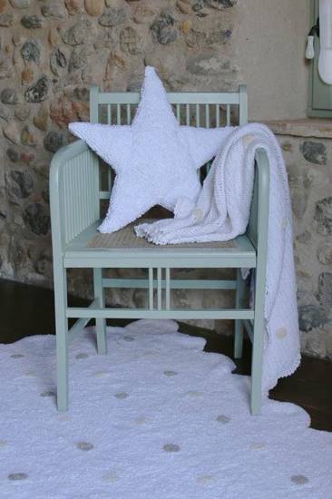 Dywan bawełniany do prania w pralce Galleta Blanco/White, Lorena Canals 120 x 160 cm