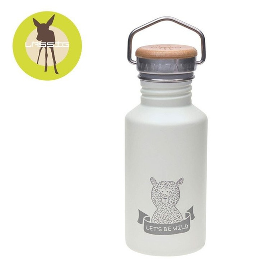 Lassig Bidon ze stali nierdzewnej z dodatkowym ustnikiem Adventure grey 500 ml