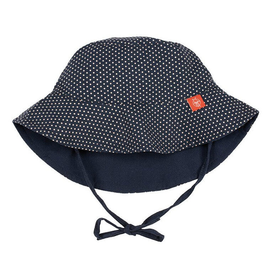 Lassig Kapelusz dwustronny Polka Dots navy UV 50+ 