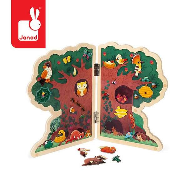 Magnetyczna układanka Drzewo, 3+, Janod