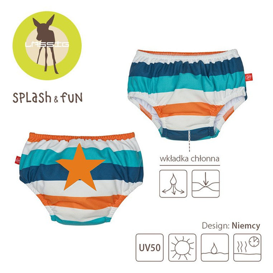 Majteczki do pływania z pieluszką Multistripe, UV 50+