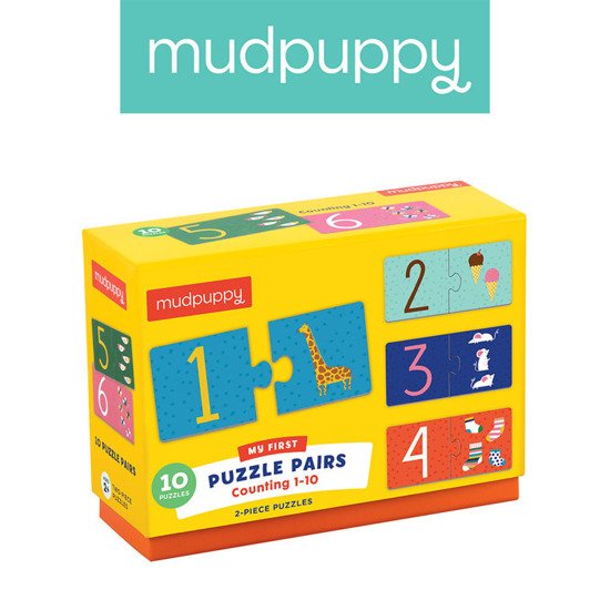 Mudpuppy Puzzle do nauki liczenia od 1 do 10 wiek 2+