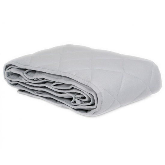 Ochraniacz pikowany szary - na całe łóżeczko 60 x 120