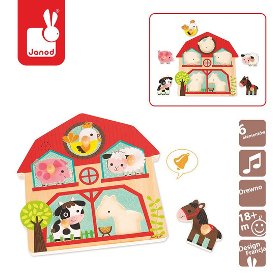 Puzzle muzyczne Mieszkańcy farmy, Janod