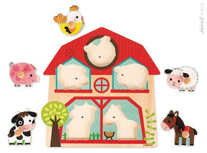 Puzzle muzyczne Mieszkańcy farmy, Janod