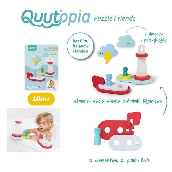 QUUT Zestaw puzzli piankowych 3D do kąpieli Quutopia Na ratunek