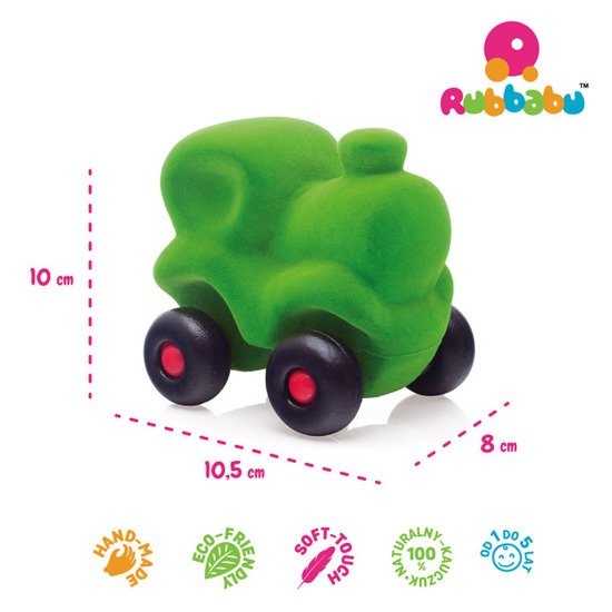 Rubbabu Zestaw 8 sensorycznych pojazdów – asortyment A