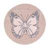Lorena Canals Dywan bawełniany Butterfly Nude Ø 160 cm